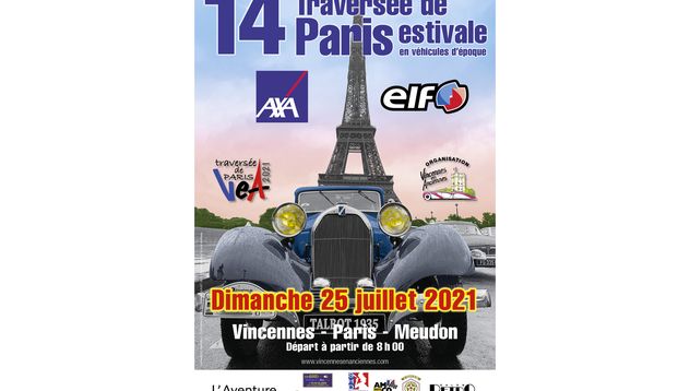 Traversée de Paris en anciennes 2021 : rdv pour l'Estivale le 25 juillet