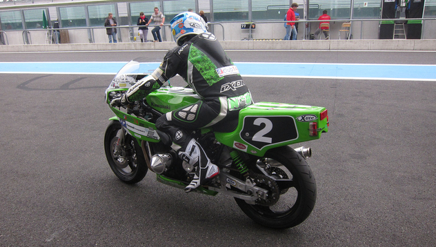 Kawasaki N°2 de Haquin/Dieuleveult au 11 eme bol d'or classic- 2013