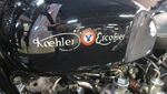 Koehler-Escoffier 1000 fonctionne à alcool et utilisait déjà des matériaux comme l'alu et le magnésium.