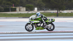 La Kawasaki n°2 du Team Hampe-Club 14 avec Christian Haquin au guidon à la poursuite des leaders La Kawasaki n°2 du Team Hampe-Club 14 avec Christian Haquin au guidon à la poursuite des leaders