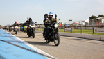 Belle parade avec plus de 200 Triumph qui avaient répondu présent Belle parade avec plus de 200 Triumph qui avaient répondu présent